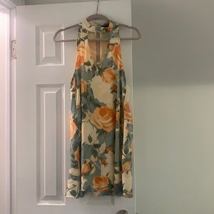 Lulus keyhole halter mini dress